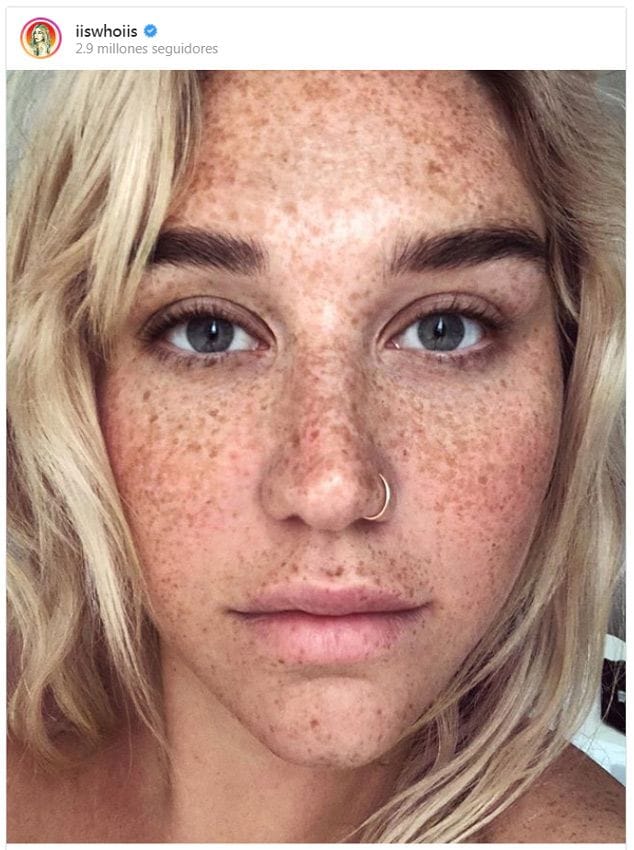 Kesha y su foto sin maquillaje de la que todo el mundo habla