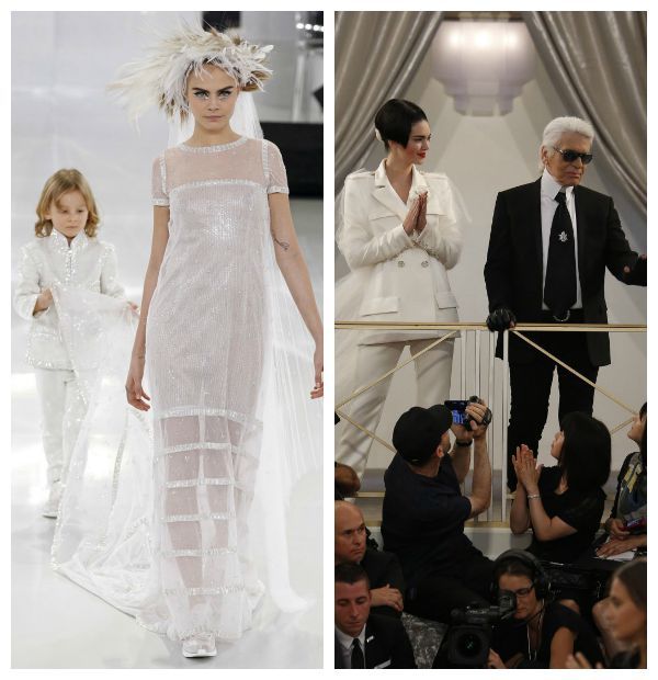 Cara y Kendall son dos de las nuevas 'protegidas' de Karl Lagerfeld, y ya han encarnado a la novia de Chanel en el desfile de Alta Costura de la maison.
