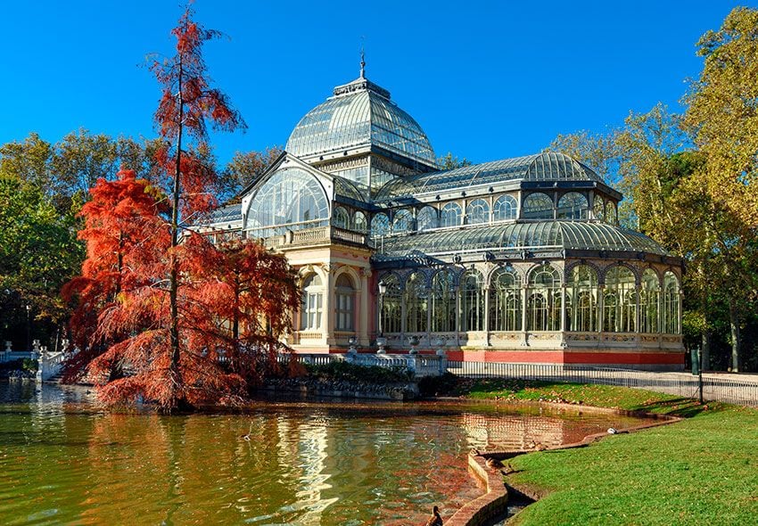 el retiro madrid otono