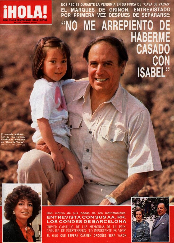 Tamara Falcó, primera portada con su padre
