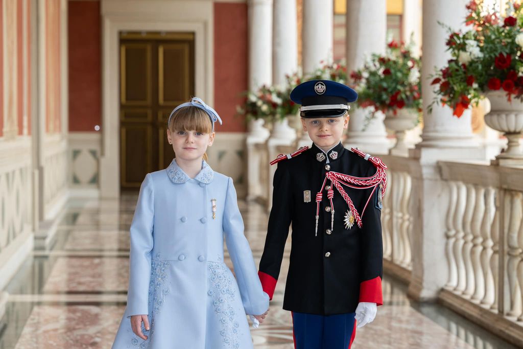 Jacques y Gabriella de Mónaco en la Fiesta Nacional de 2024