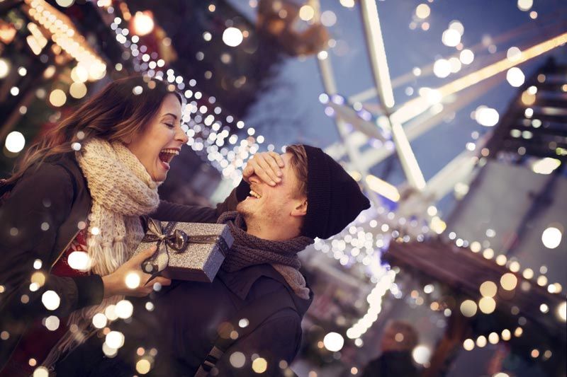 pareja navidad