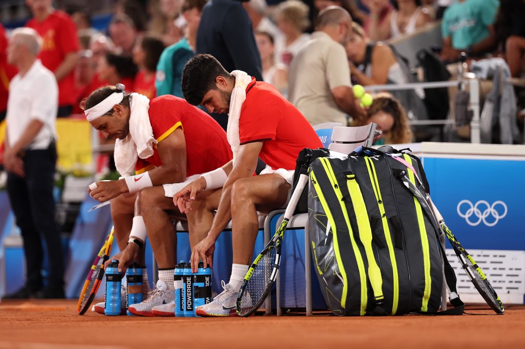 Nadal y Alcaraz fueron derrotados en el torneo olímpico de dobles.