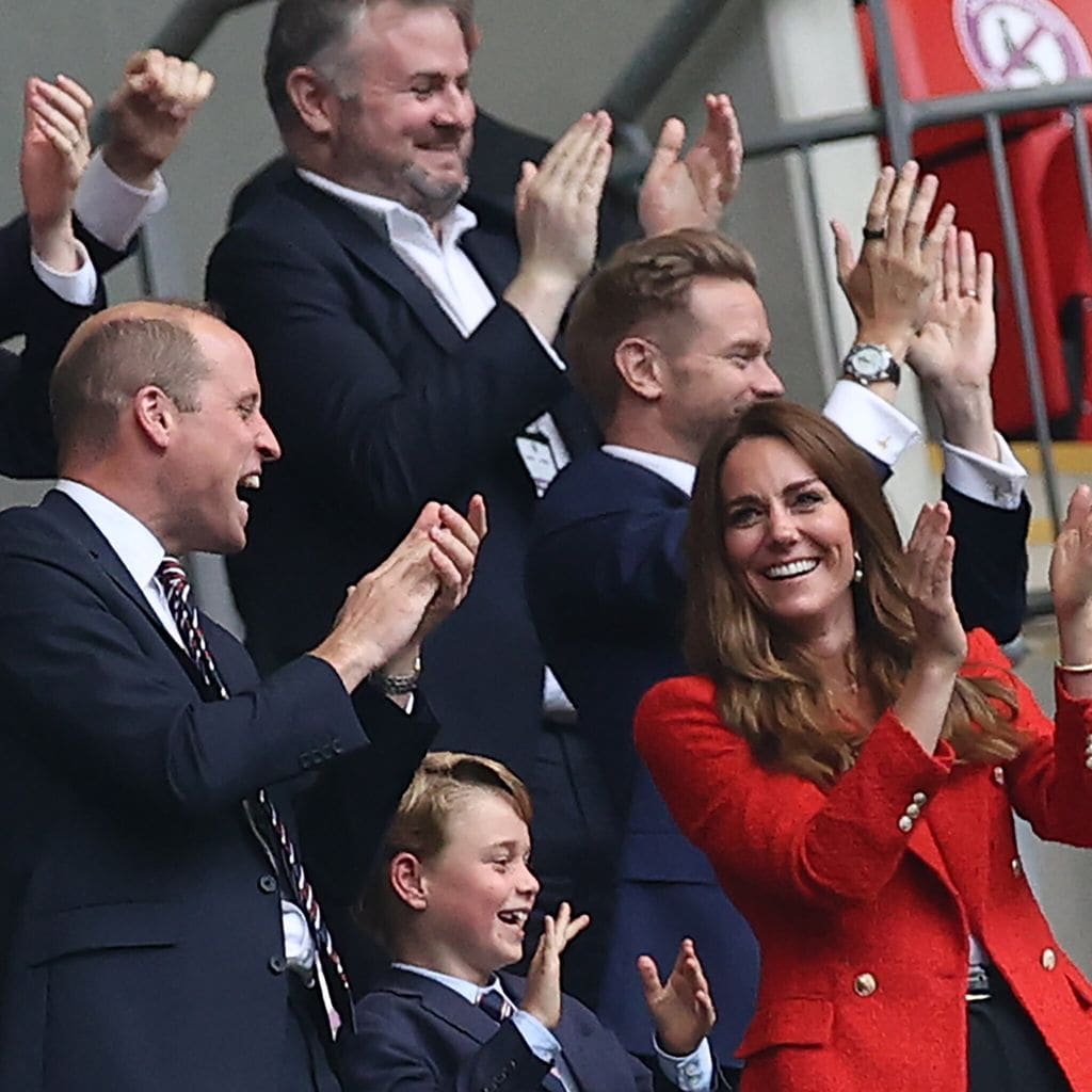 From David Beckham to sweet father-son moments: All the best photos of George, William and Kate at the European Football Championship