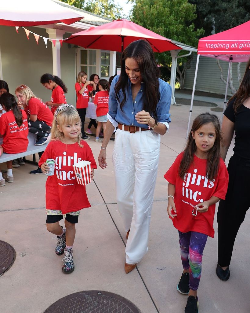 Meghan Markle en un acto solidario 