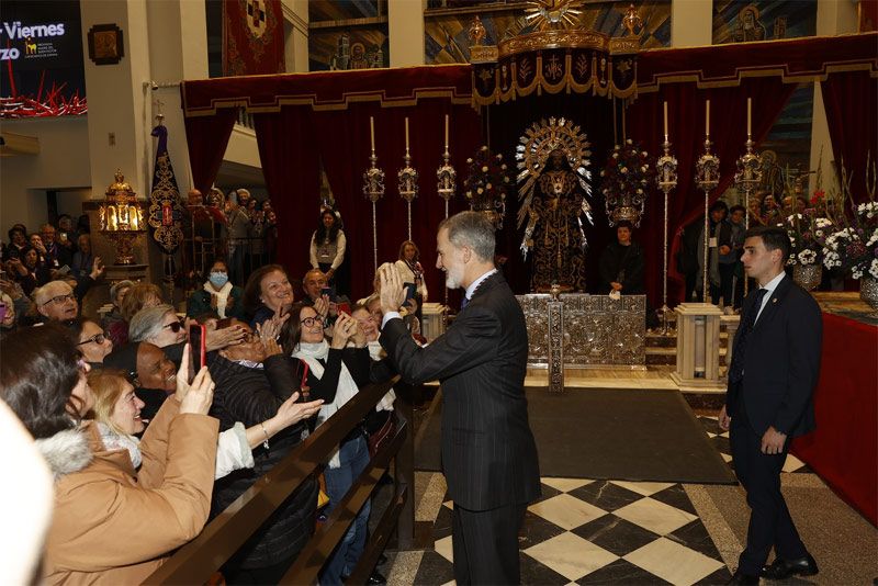 El rey Felipe visita el Cristo de Medinacelli