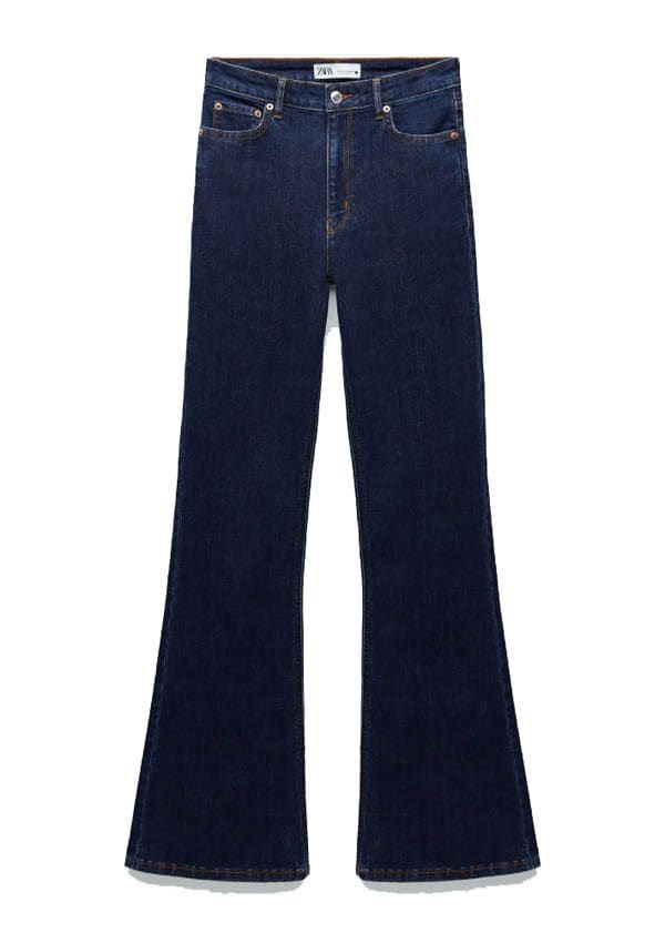 skinny flare vaqueros bajitas zara