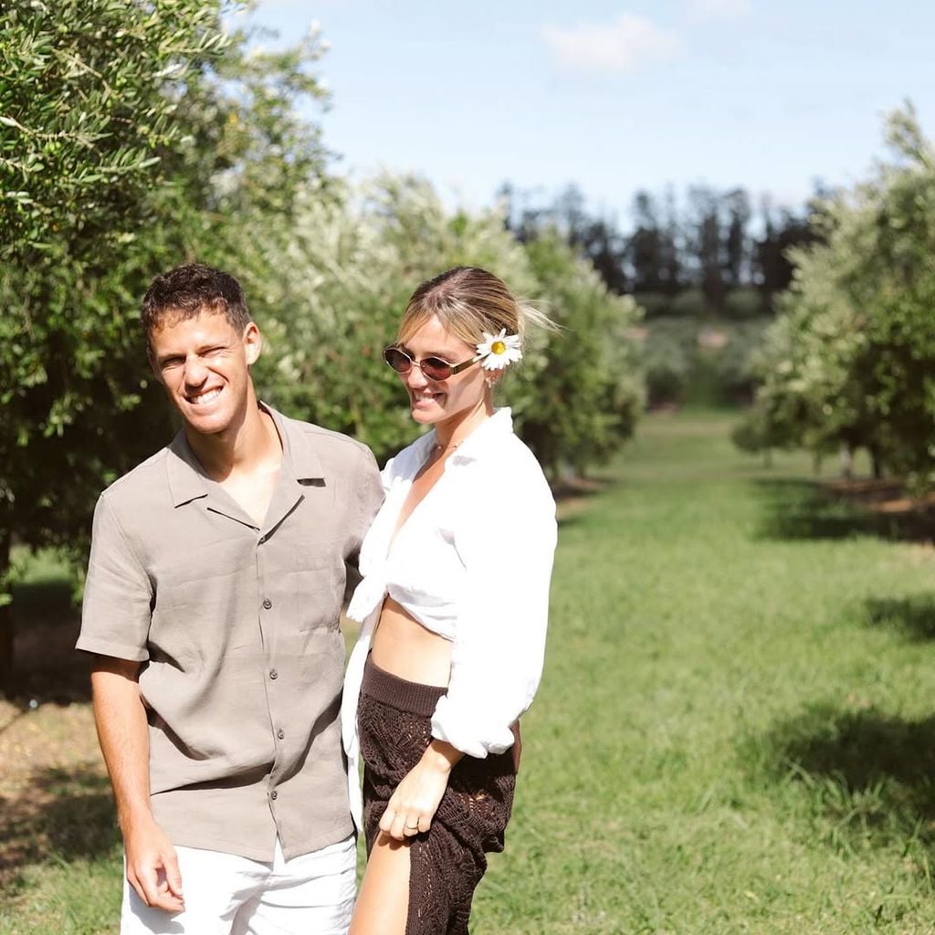 Diego Schwartzman y Eugenia De Martino juntos en sus vacaciones de verano