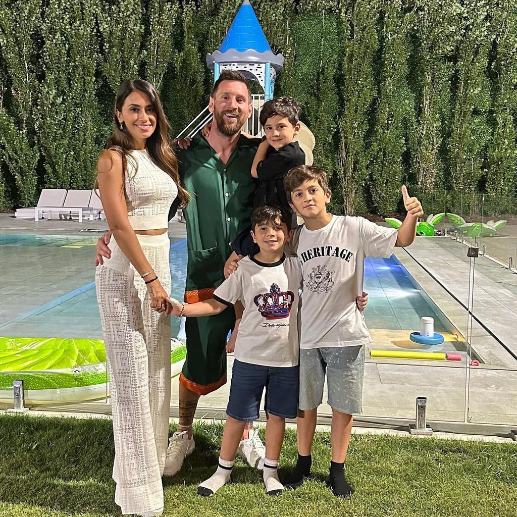 Lionel Messi, Antonela Roccuzzo y su familia