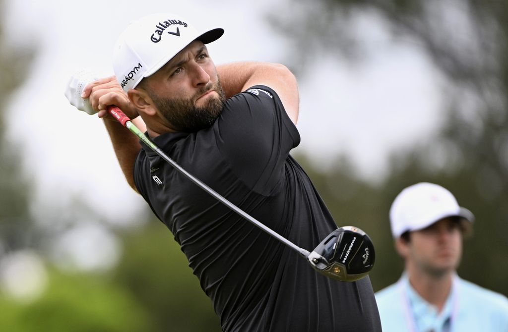   Jon Rahm playing the US Open golf