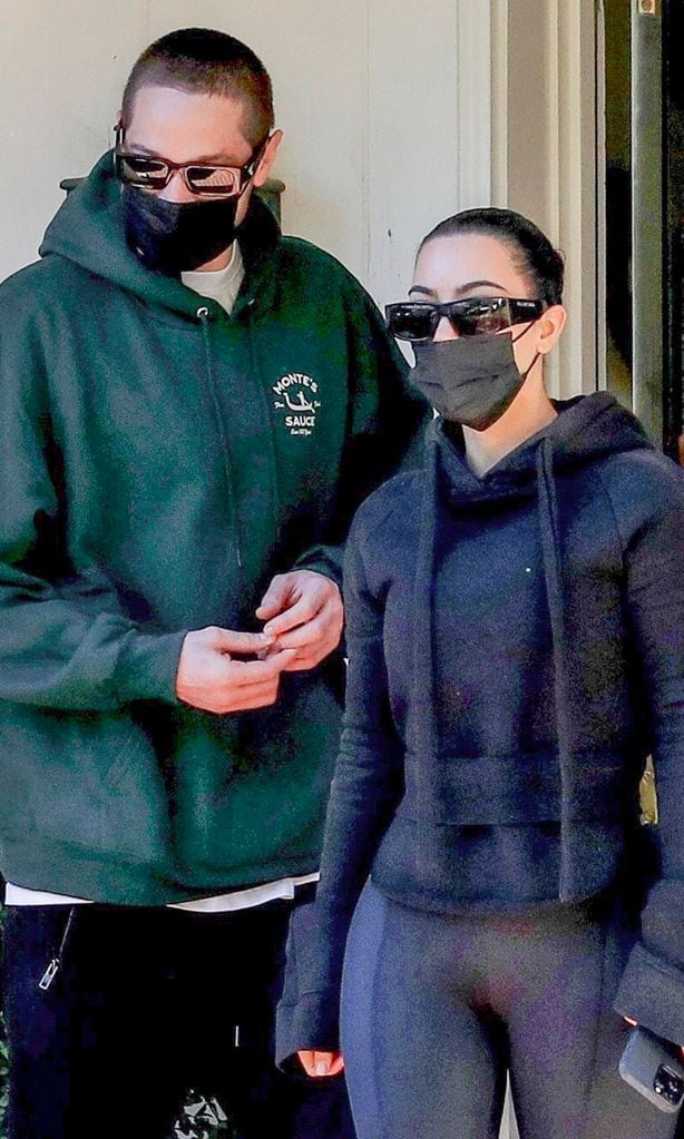 Kim Kardashian and Pete Davidson visit a friend’s house in Beverly Hills amid his LA house hunt