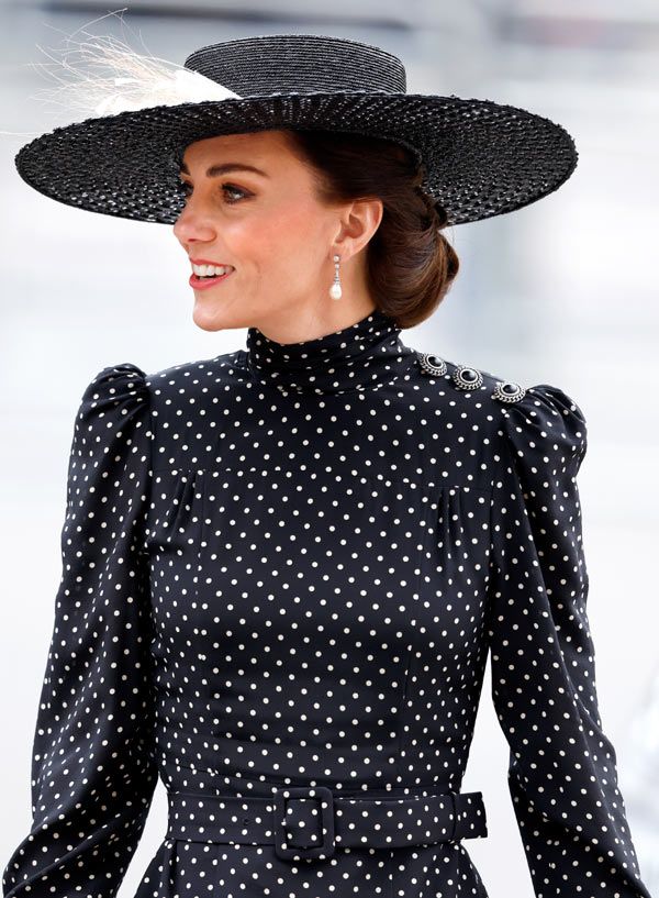 Kate Middleton con un nuevo vestido de lunares