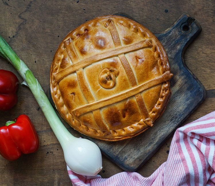 Empanada gallega de verduras