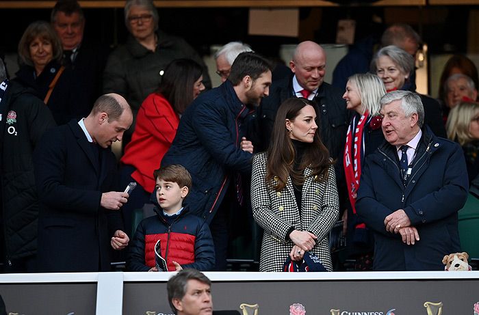 Los duques de Cambridge y su hijo George