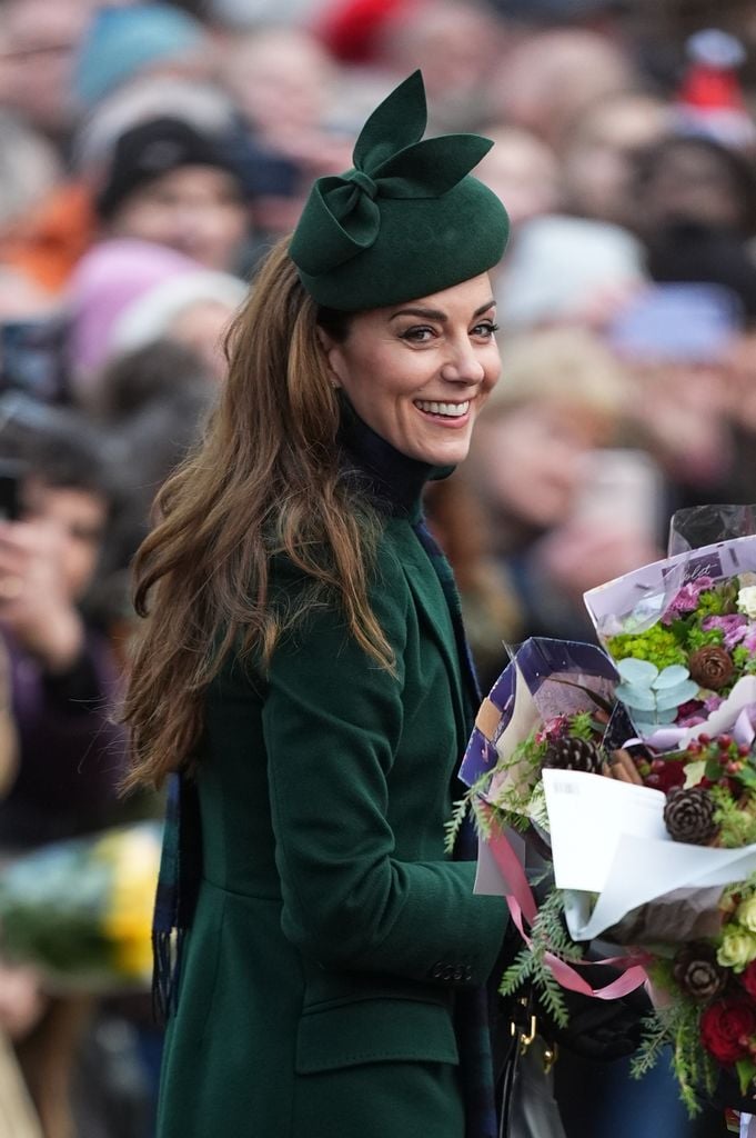 Kate Middleton en la misa de Navidad de Sandringham