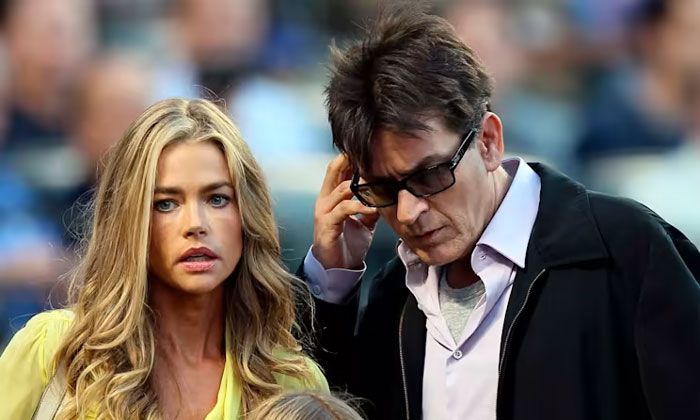 Denise Richards y su exmarido Charlie Sheen