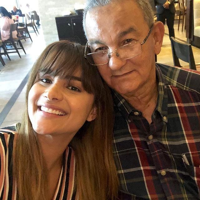 Clarissa Molina y su papá