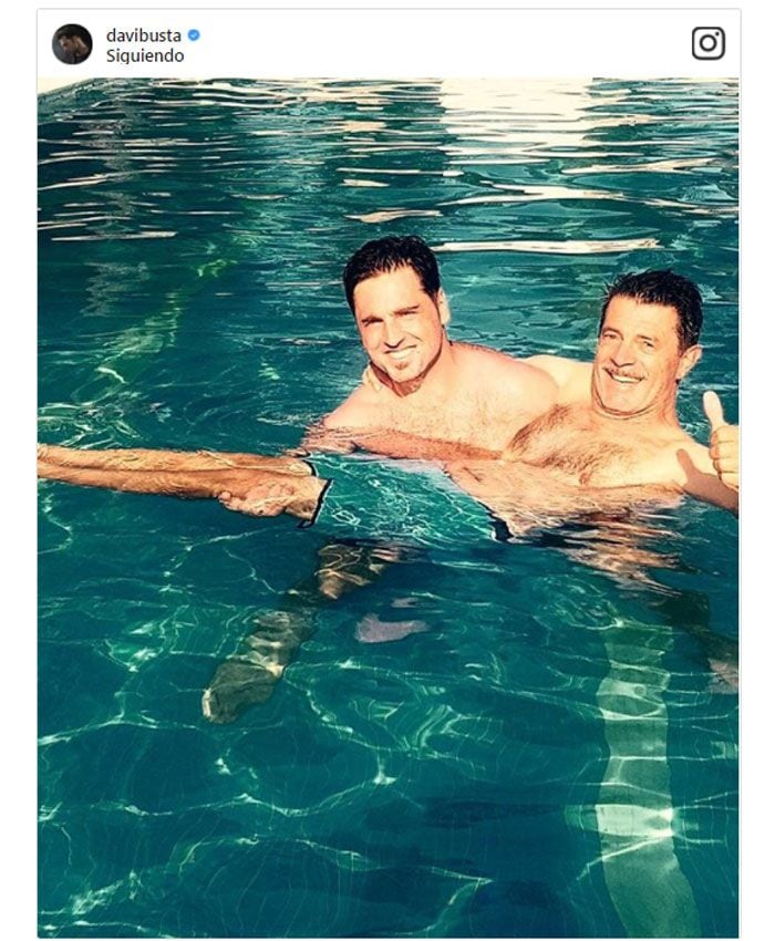 David Bustamante y su padre 