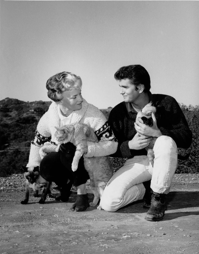 Michael Landon con su esposa Dodie