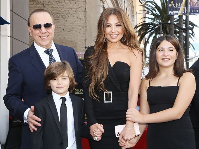 Thalía y Tommy Mottola