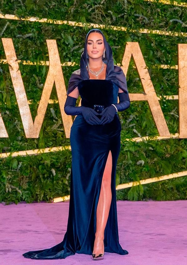 Georgina Rodríguez con vestido de Ali Karoui en los Joy Awards 2023