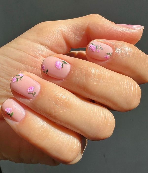 manicura flores