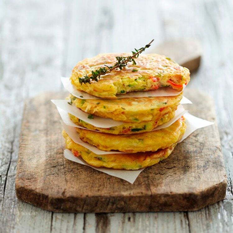 Tortitas de calabacín y zanahoria