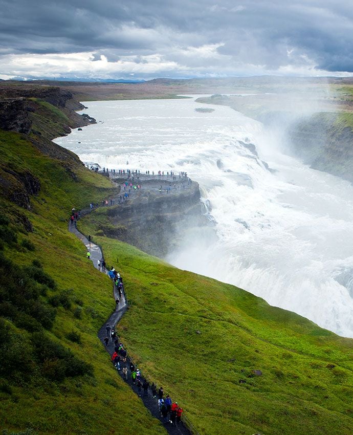 Gullfoss Thingvellir islandia