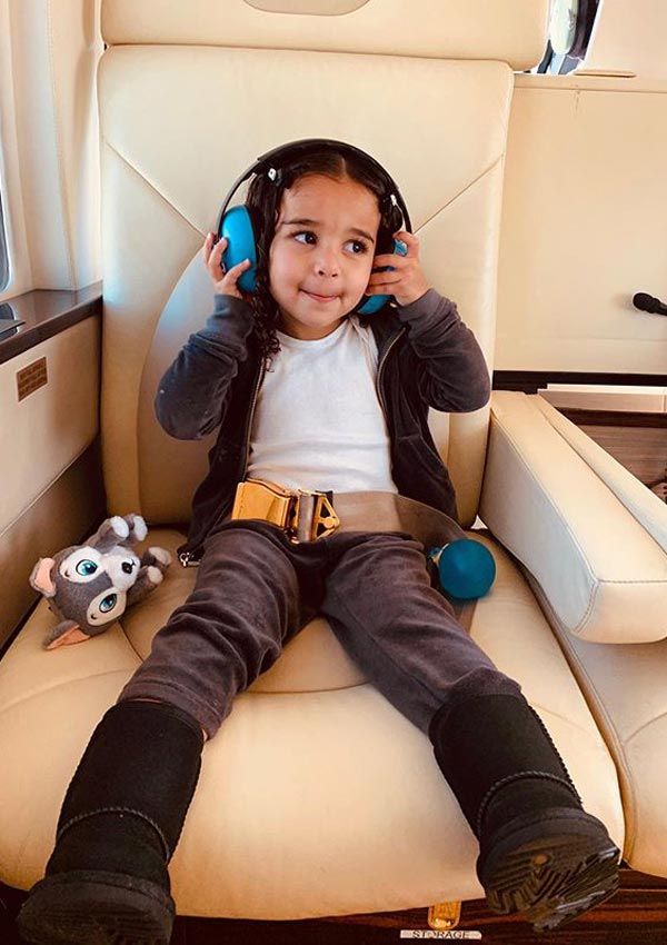 Dream Kardashian en helicóptero