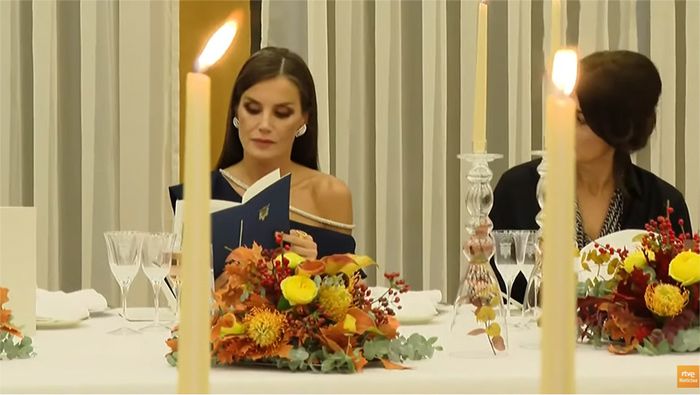 Los Reyes en una cena en su honor en Croacia