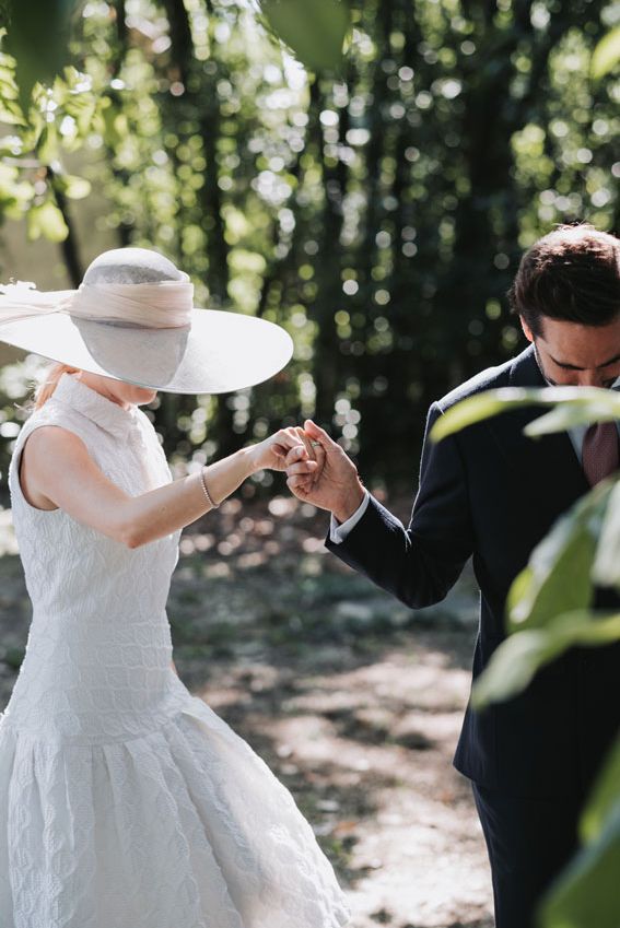 Alessandra Putin Ghidini preboda vestido Carolina Herrera