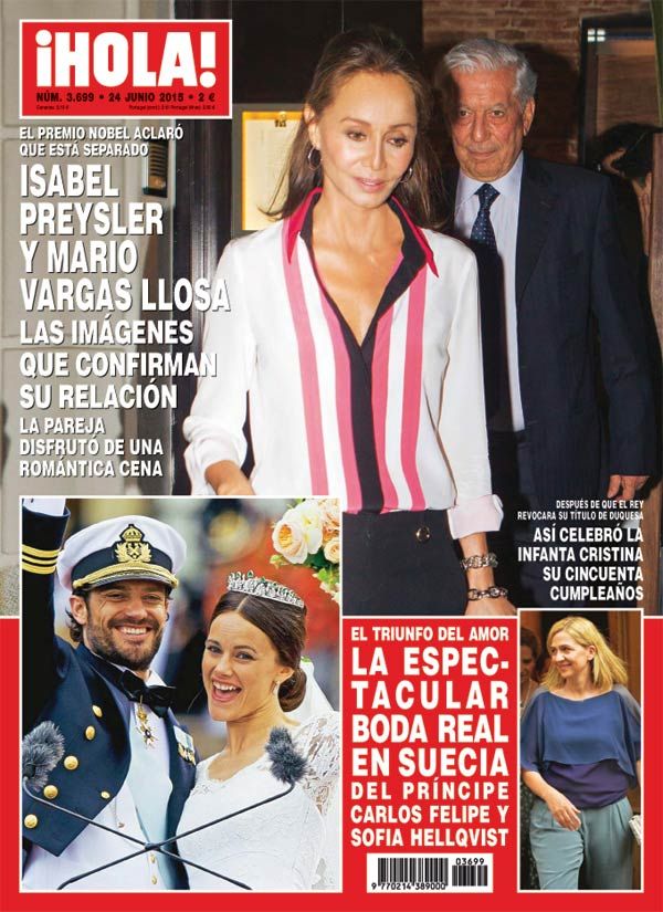 Isabel Preysler y Mario Vargas Llosa en ¡HOLA!