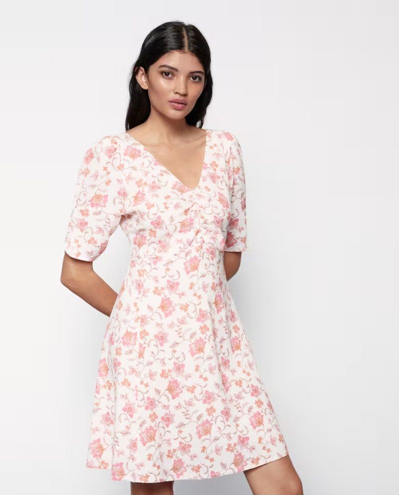 vestido romantico lino