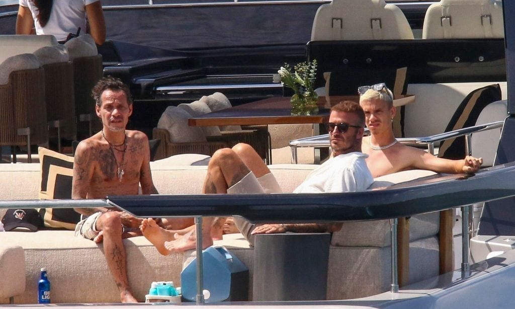 marc anthony y david beckham en yate