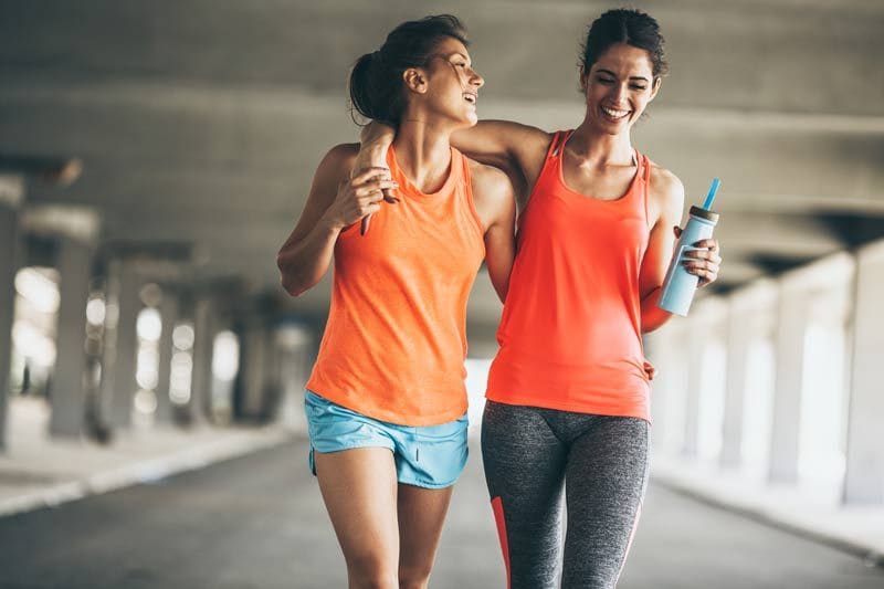 amigas gimnasio