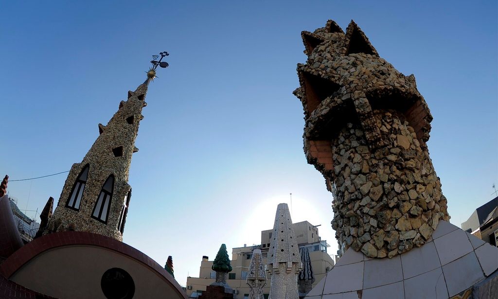 Exterior view of the Palau Guell of Barc