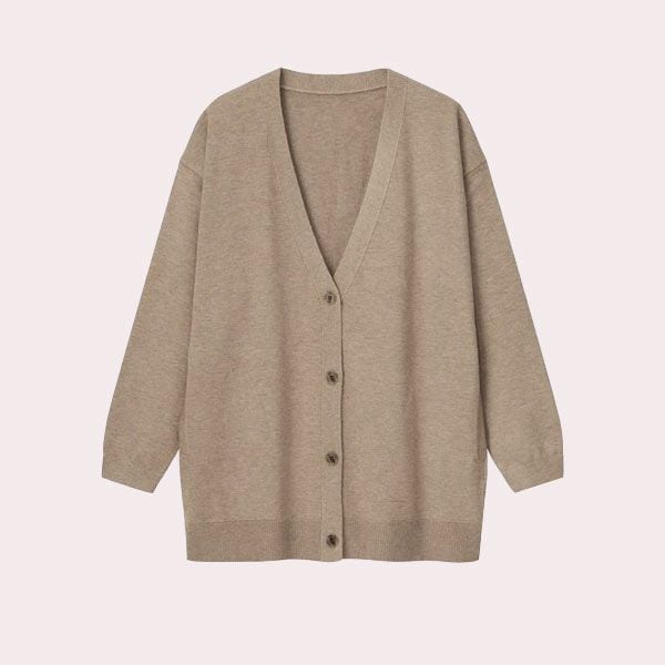 cardigan tostado uniqlo