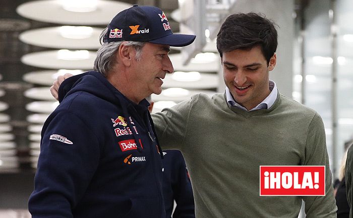 Carlos Sainz con su hijo