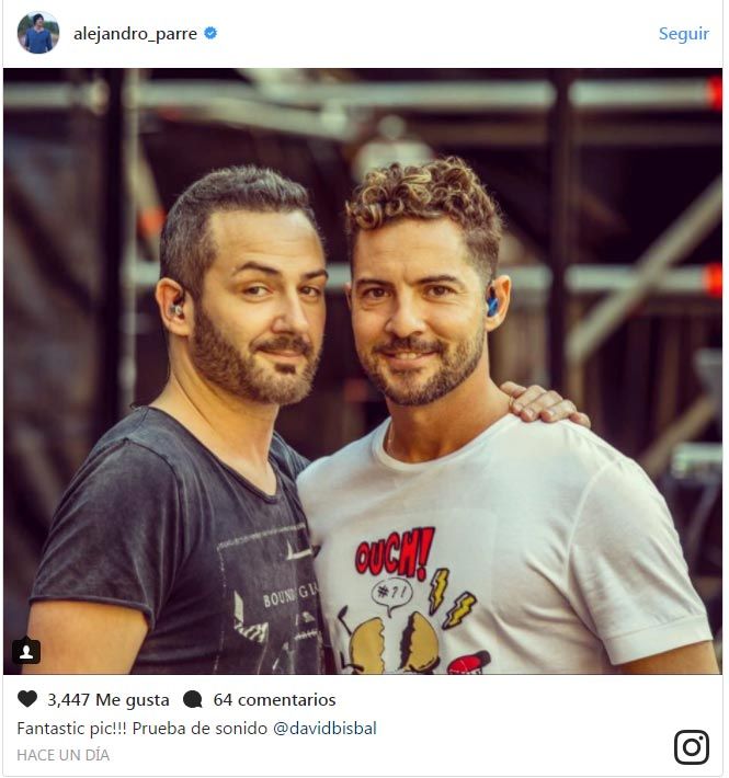 Alejandro Parreño cantó con David Bisbal