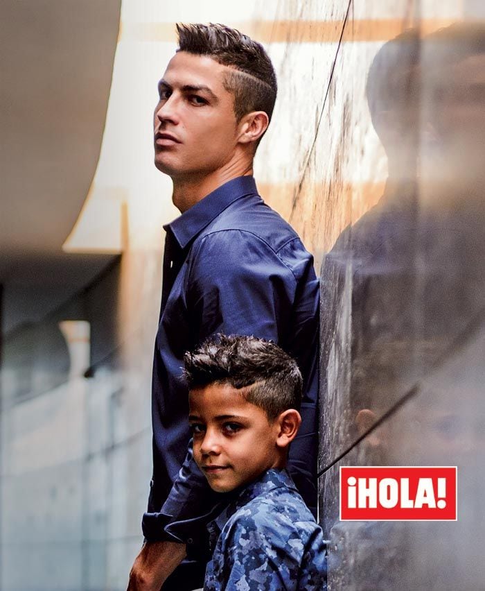 Cristiano Ronaldo con su hijo mayor