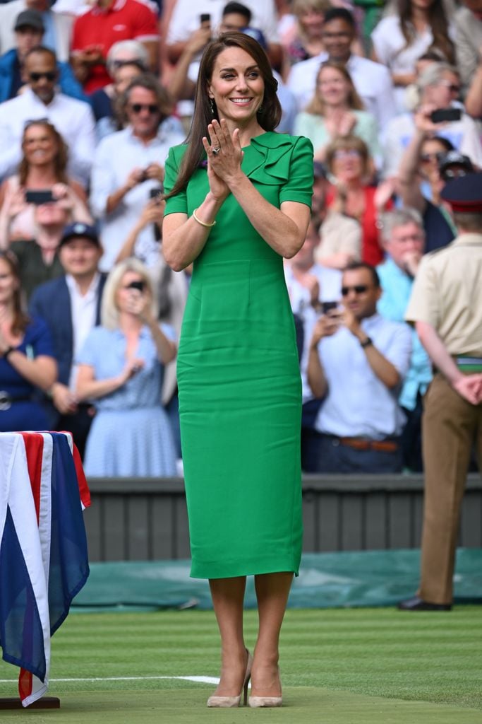 Kate Middleton Wimbledon vestido verde