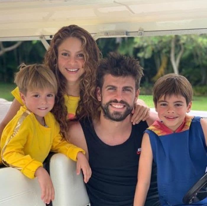 Shakira, Piqué y sus hijos