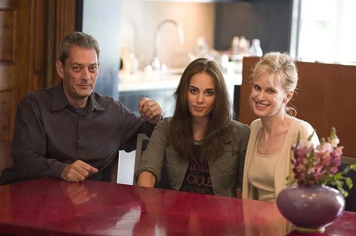 Paul Auster con su familia