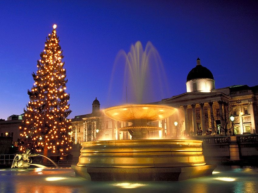 Trafalgar_arbol navidad londres