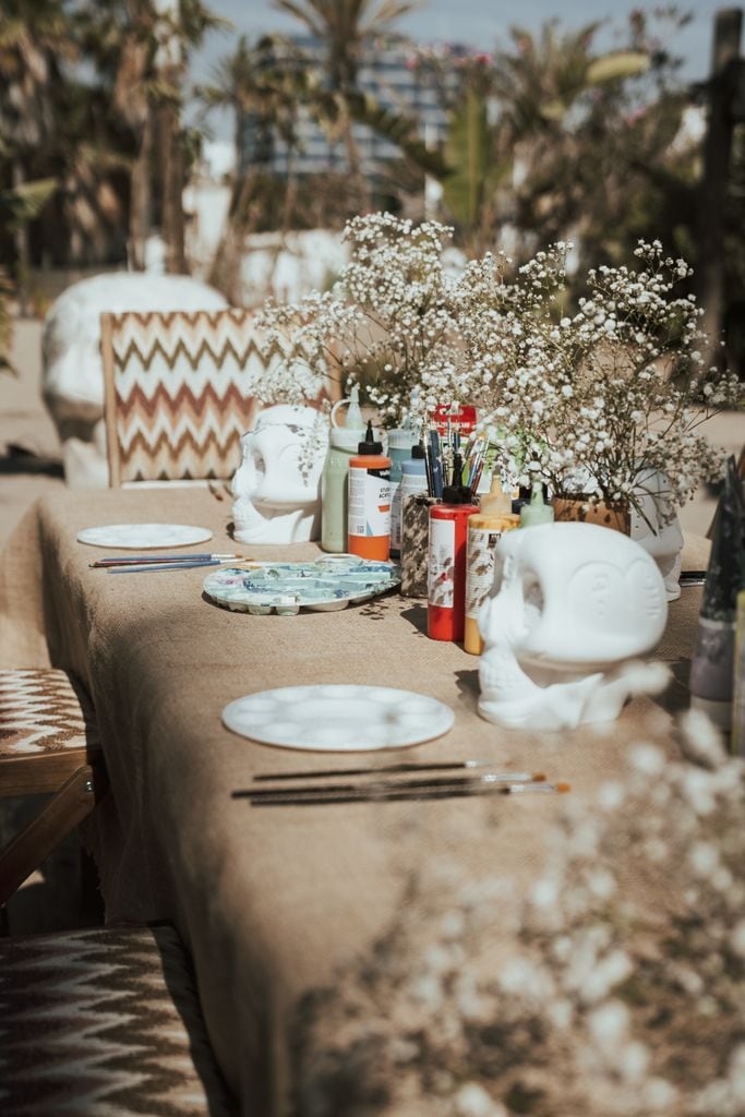 Mesa en la terraza de Playa Padre