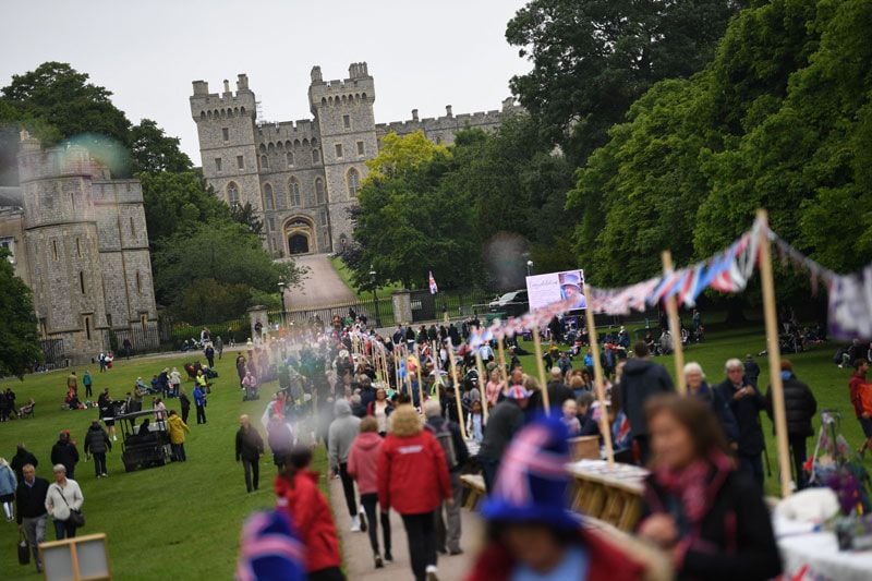 Gran almuerzo cerca de Windsor