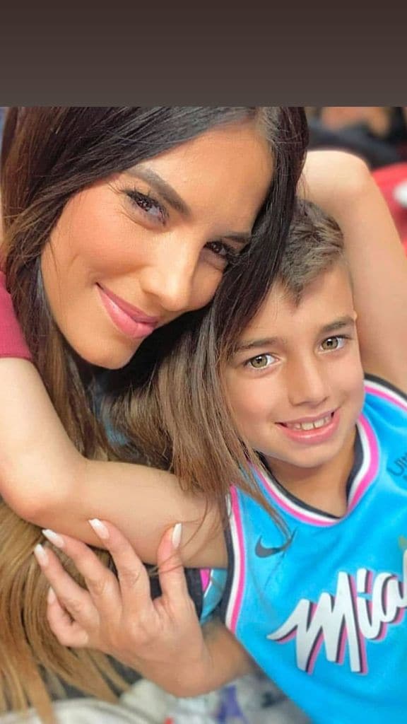 Gaby Espino y su hijo Nickolas