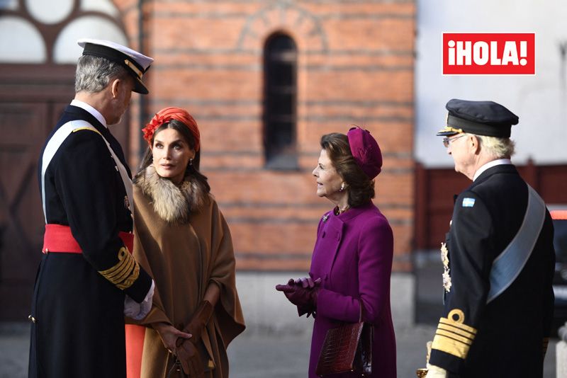 Reyes Felipe y Letizia y Reyes Carlos Gustavo y  Silvia de Suecia