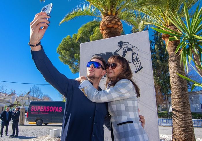 María Ángeles Grajal y su hijo se hacen un 'selfie'