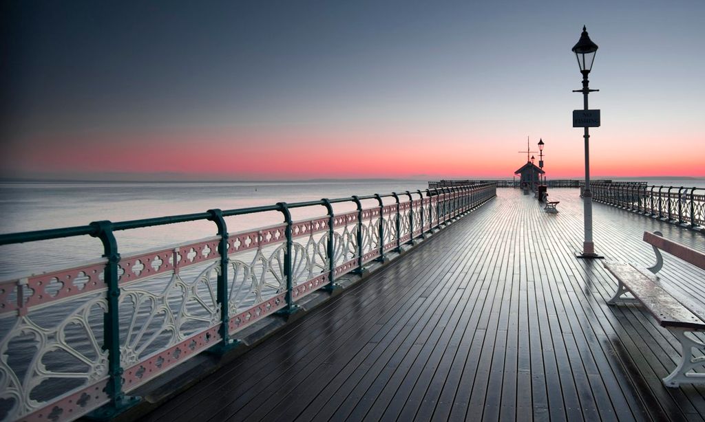 Penarth Pier near Cardiff in the Vale of Glamorgan.